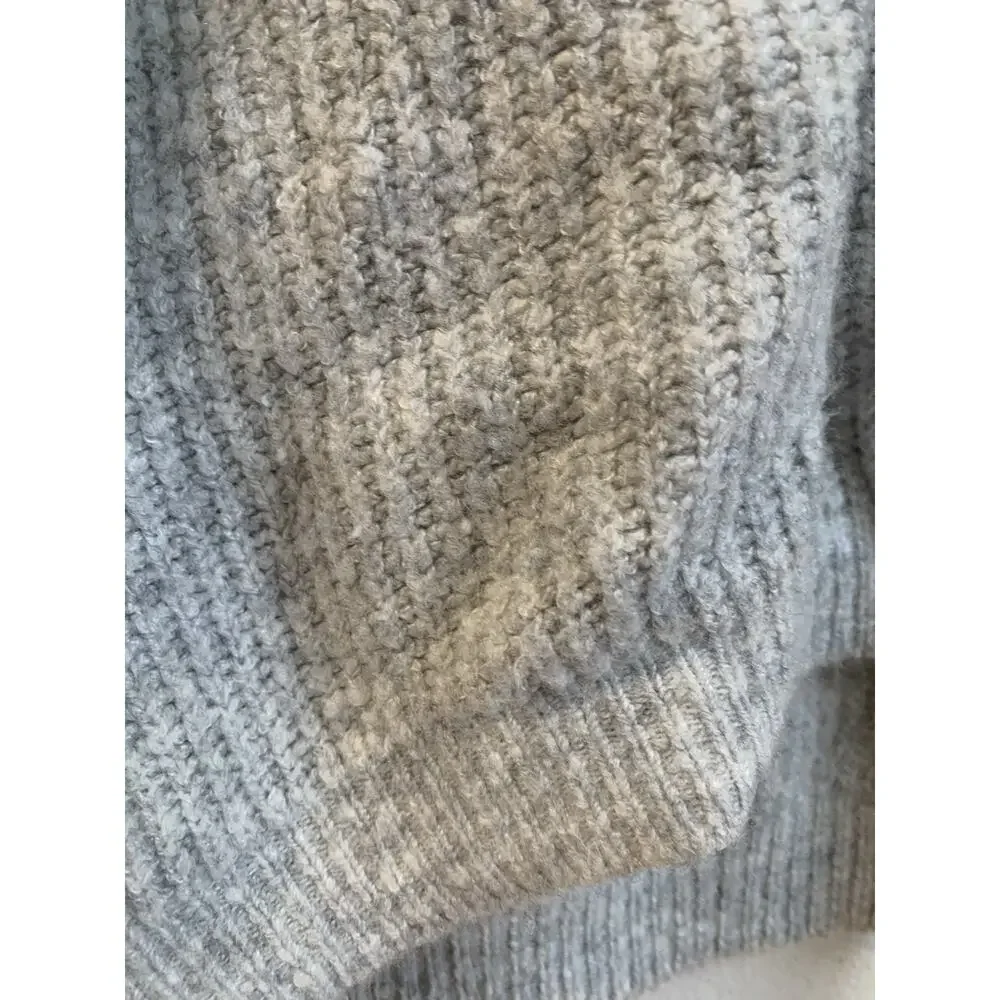 Zara Kids Girl Knit Sweater Winter Crew Neck Long Sleeve Gray Size 13-14 Y